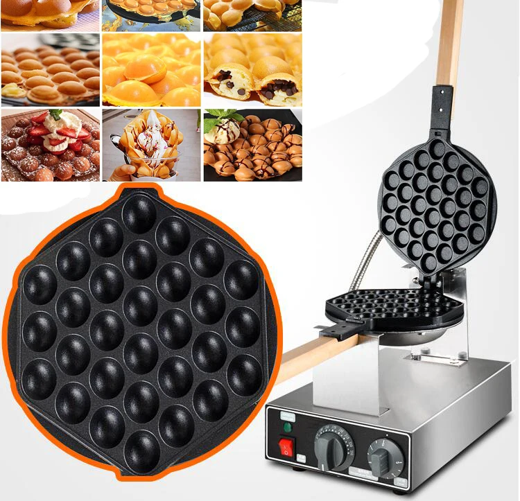 
Top Quality Electric 110V or 220v Egg Waffle Maker 1415 Power Bubble Waffle Machine For Commercial use 