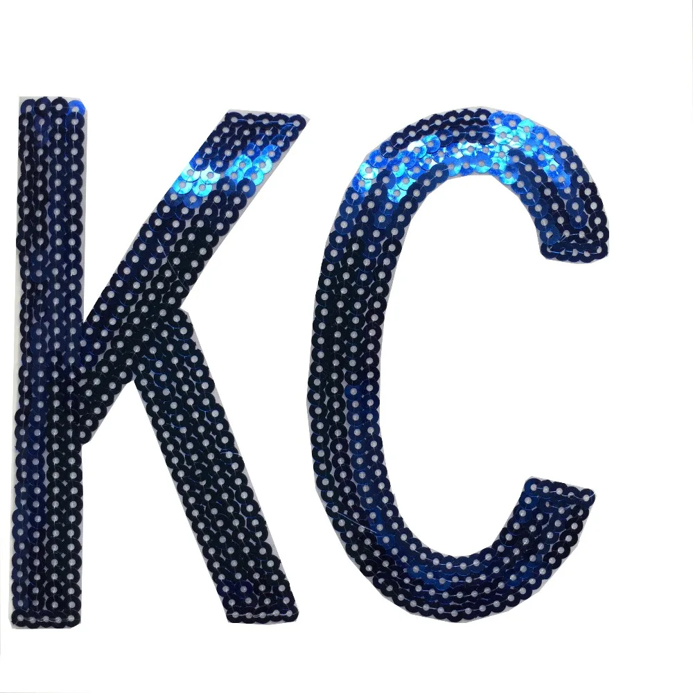 Factory Direct Sequin Applique Patch Sequin Applique embroidery patches letters