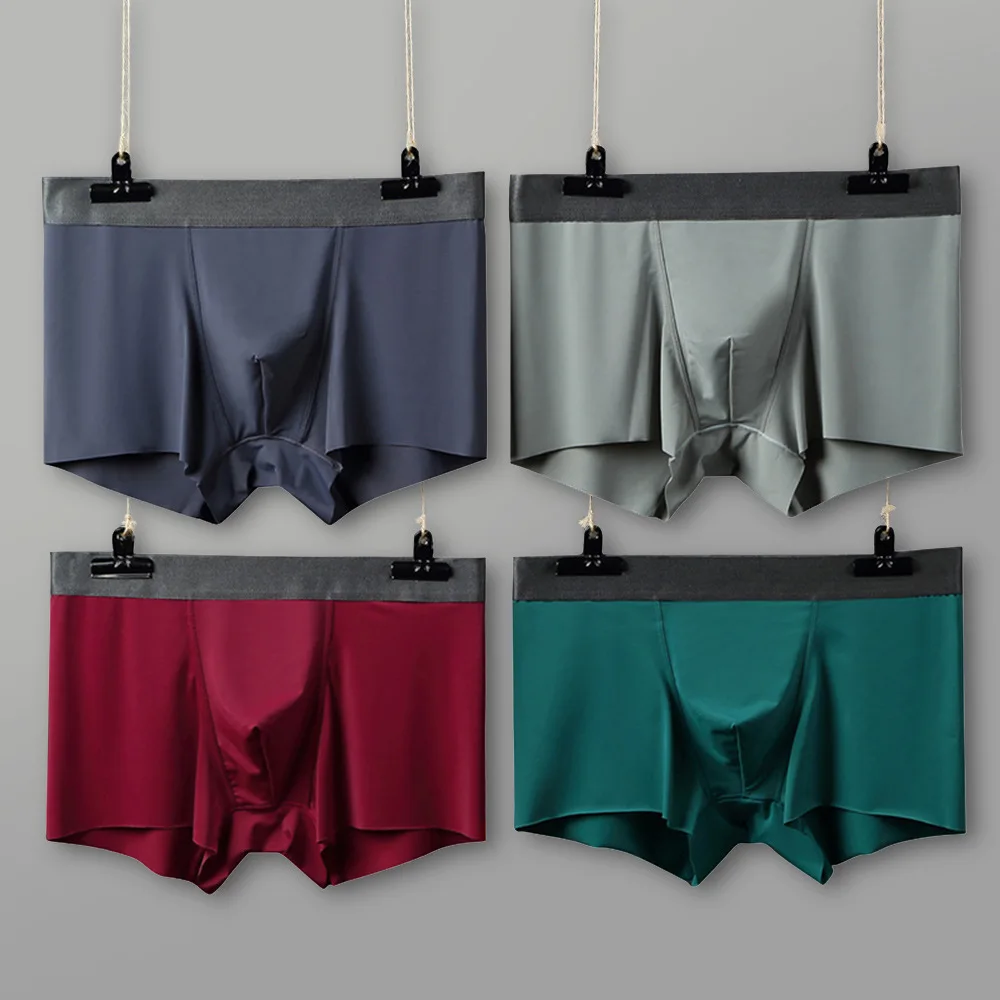 Wholesale summer hot style ice underwear for men without trace men underwear