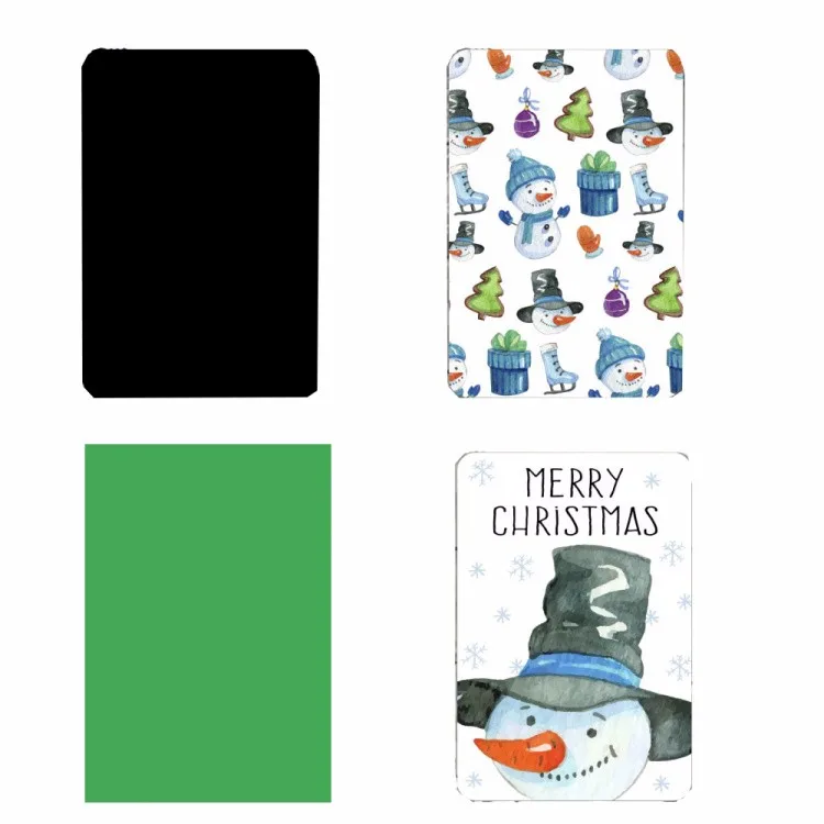 OEM Interesting Christmas Color Changing Greeting Card Temperature Sensitive Card