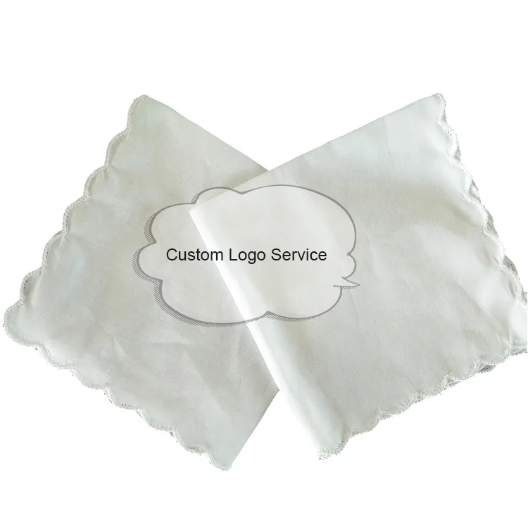 Простой дизайн Заказная тканая вышитые платок