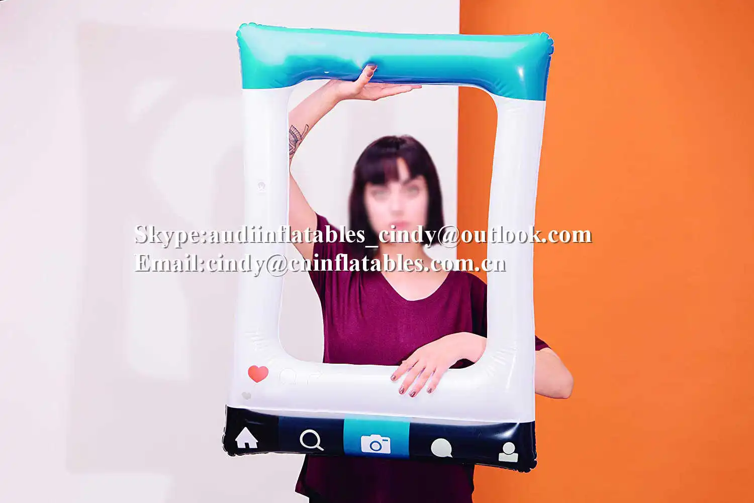customized inflatable photo frame PVC Inflatable Selfie Frame - Pose For The Camera