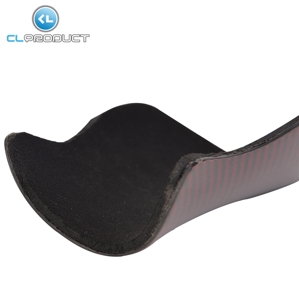 Free Shipping Hot Sell Red Carbon Shin Pads Carbon Fiber Knee Carbon Fiber Soccer Shin Guard for Football Race