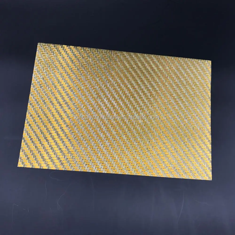 Glitter antistatic 3d hologram metallic emboss PVC adhesive paper & film