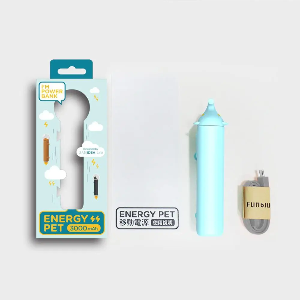 
5V 3000mah Animal Design Portable Mini usb power bank with suction cups 