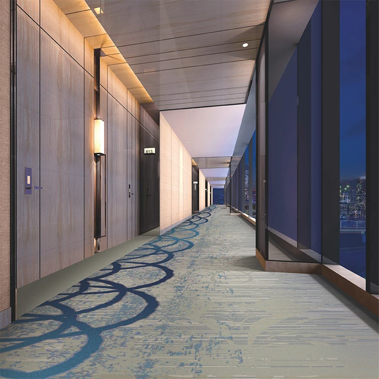 Custom Printing Carpet Rug Five Star Hotel Runner