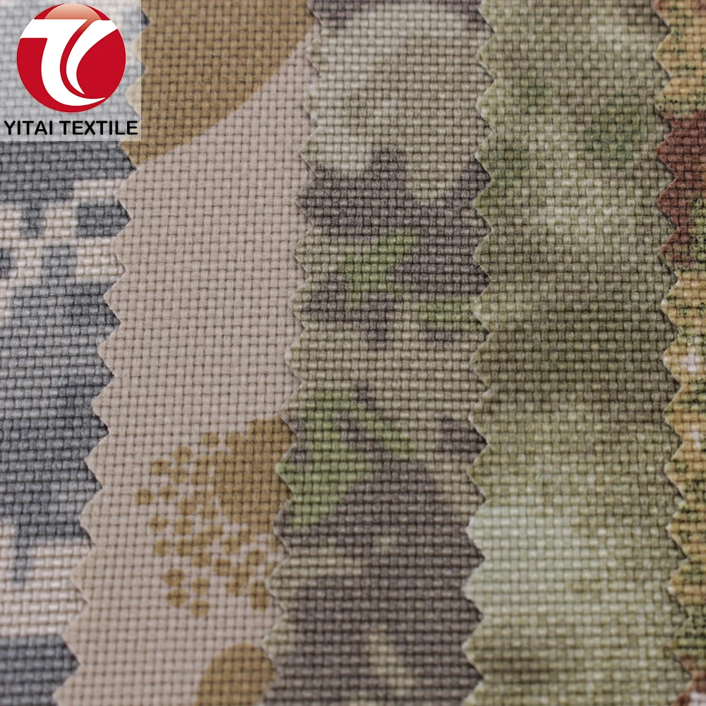 water resistant or waterproof camouflage camo 1000d nylon cordura custom print oxford fabric