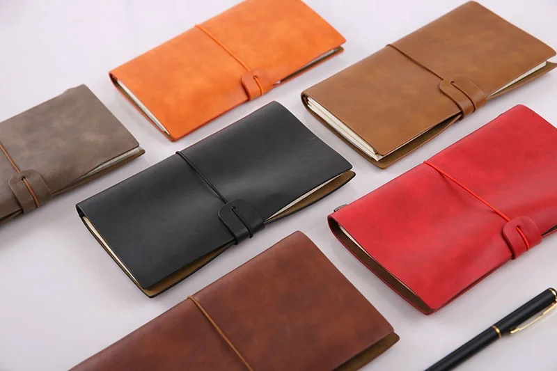 
Wholesale vintage travel school leather journal notebook 