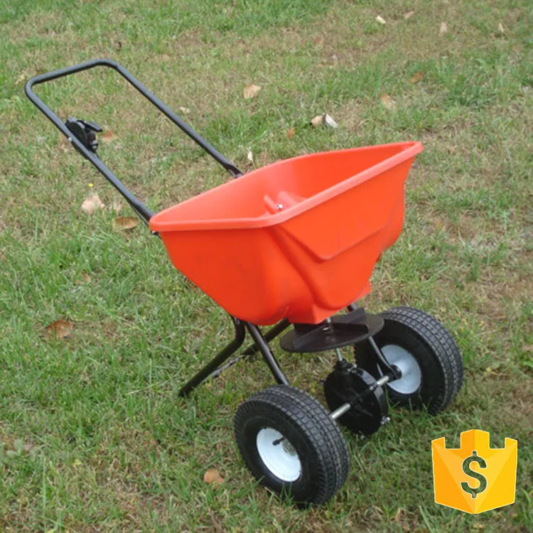 Custom Design Garden Hand Seed Spreader Cart Tractor Sower Organic Fertilizer Broadcast Seeder