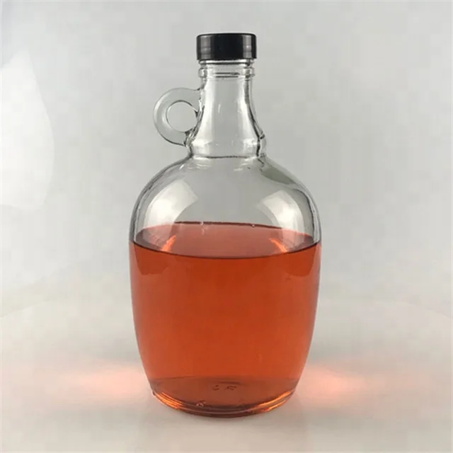 
1.5L clear glass beer growler empty wine Growler Bottle 