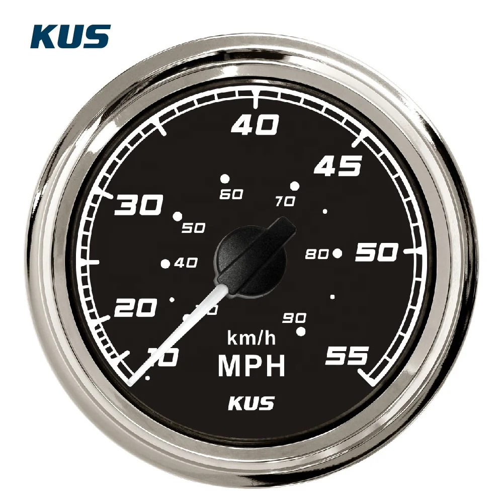 KUS Marine Sea Q Gauge Series Speedometer KF18012,FPOB-BS-35MPH