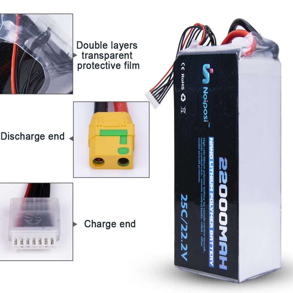 OEM 25c 22000mah 20000mah rc lipo battery 6s 22.2v