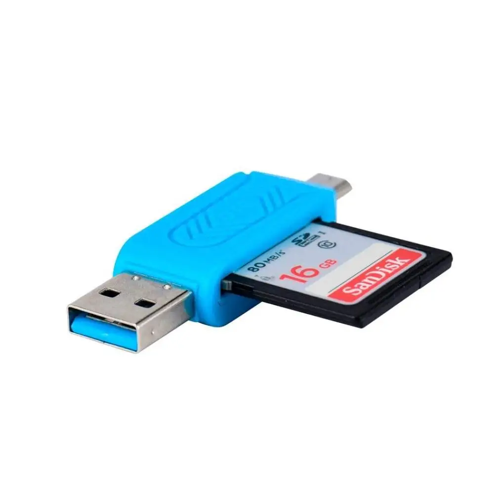 Новый мини USB 2,0 + OTG Micro Reader адаптер U Disk для планшетного ПК