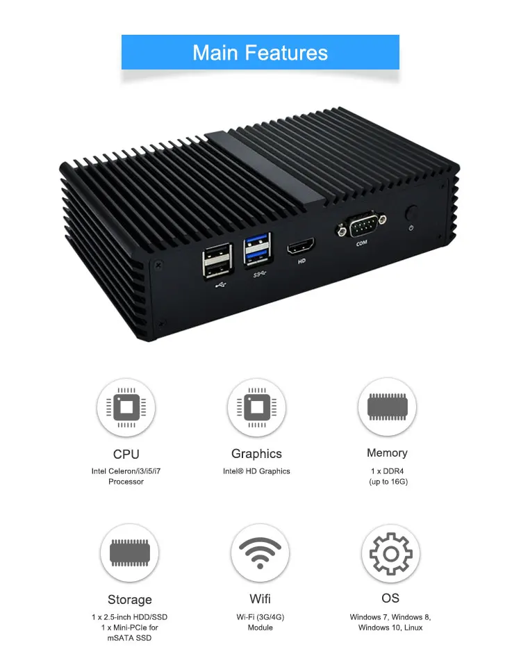 Mini itx брандмауэр оборудование для сервера aes-ni