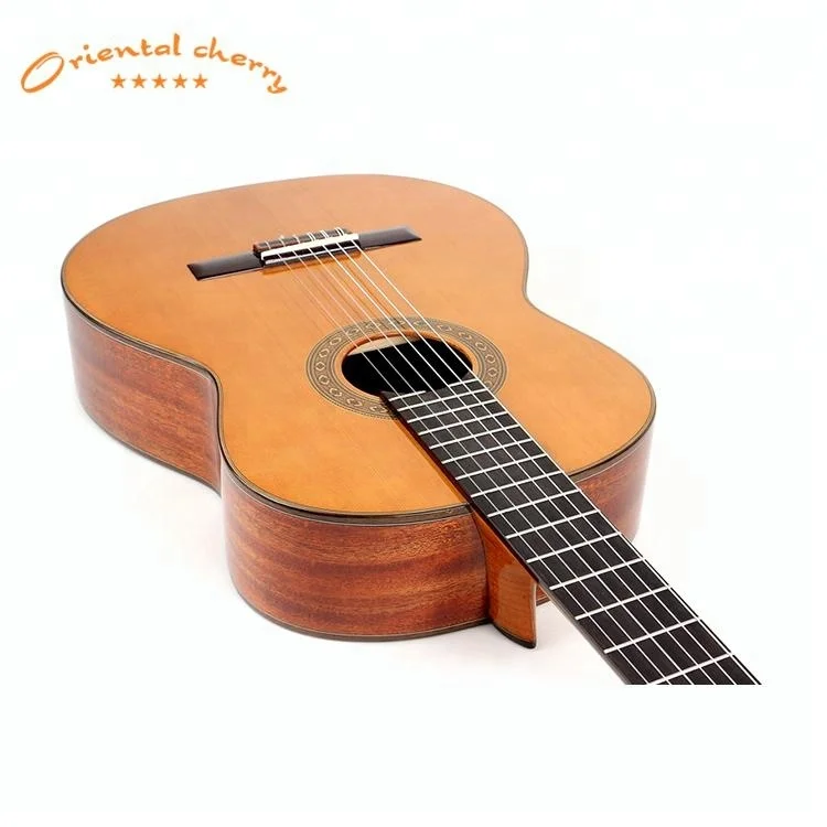 Professional solid wood hand made grand concert double top classical guitar