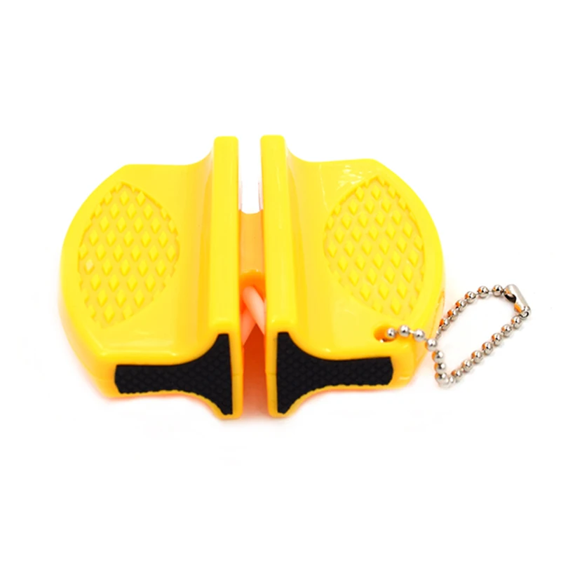 Promotional colorful knife sharpener 2 stage mini knife sharpener