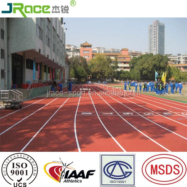 pu rubber running track tartan track for track and field stadium outdoor playground