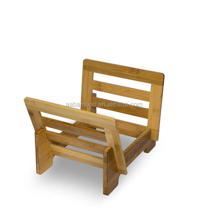 Wood bamboo wood vinyl record storage display flip rack