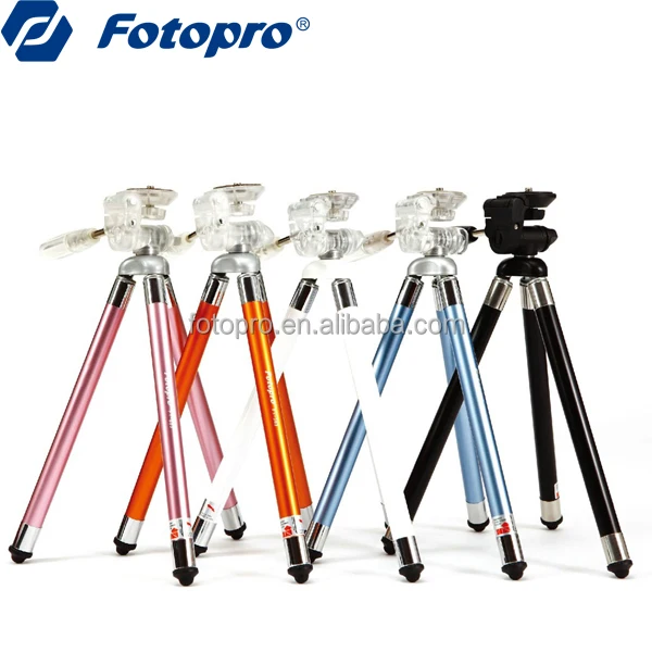 Fotopro 8 Section 3- Way Video Head Travel Lightweight Compact Camera Digital Tripod for Camera DSLR