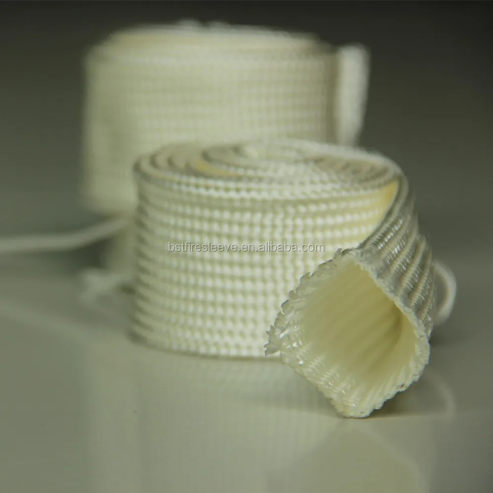 Fireproof high temperature thermal protection boilers thermocouple wire High Silica Fiber Sleeve