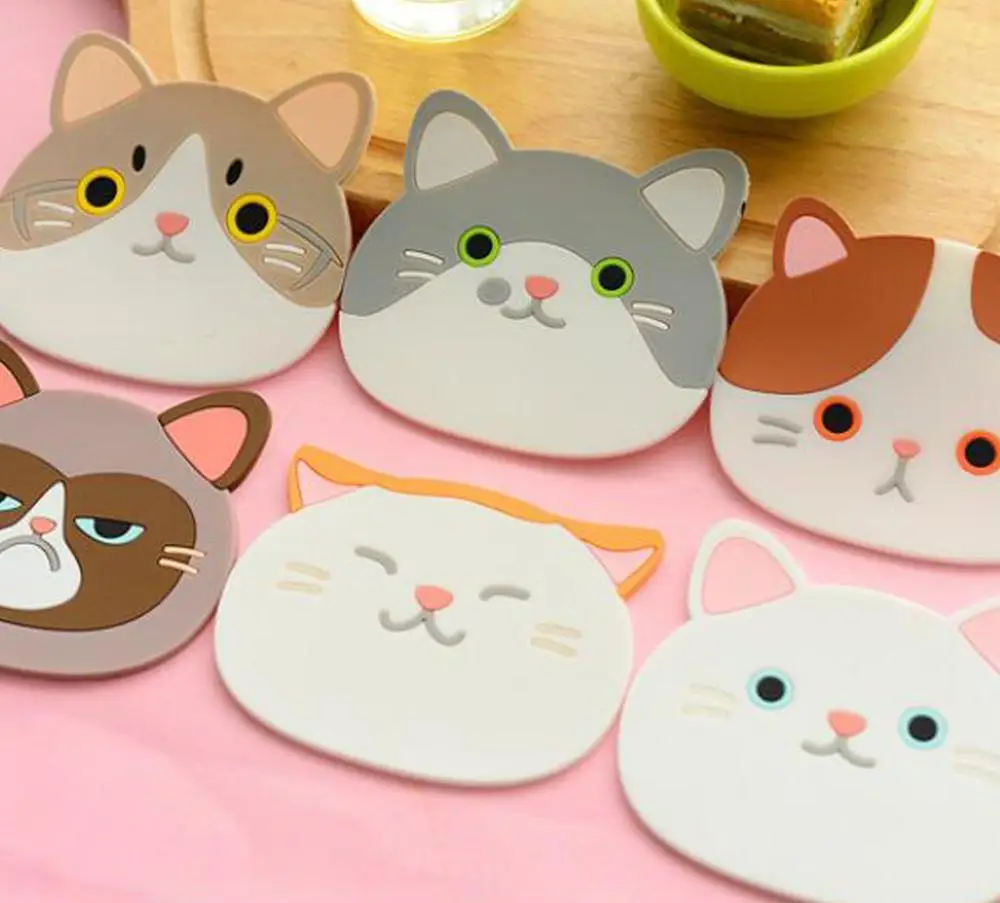 Rubber Hot Pads Pot Holder Trivet Mat Heat Resistant Kitchen Cup Mat