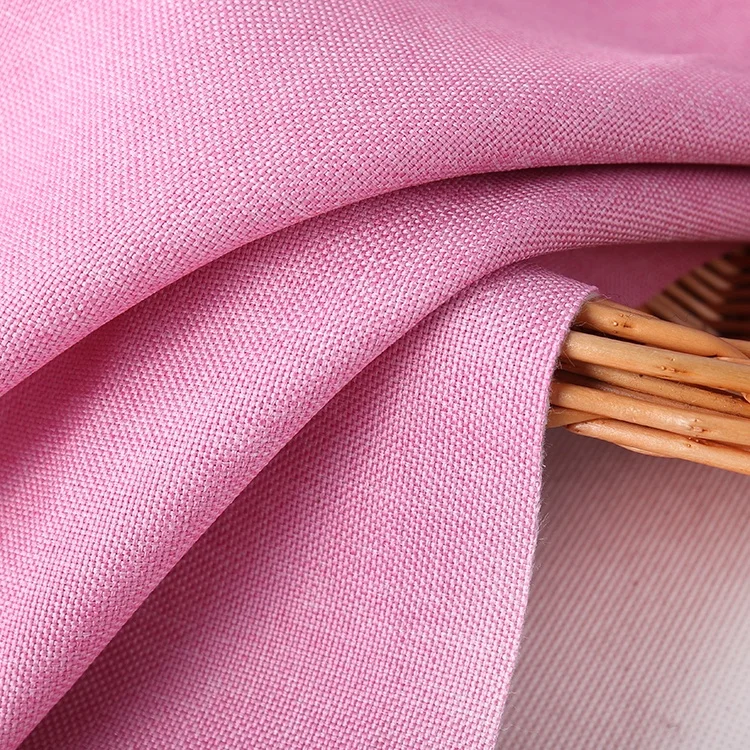 
Custom cationic polyester waterproof flexible polyester linen like fabric for tent 