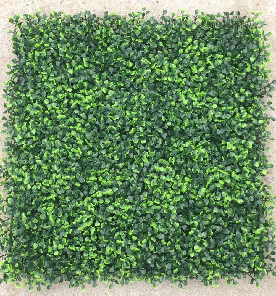 Factory Price Plastic Anti UV Artificial Boxwood Fence Hedge Panels Mat Plants Green Wall