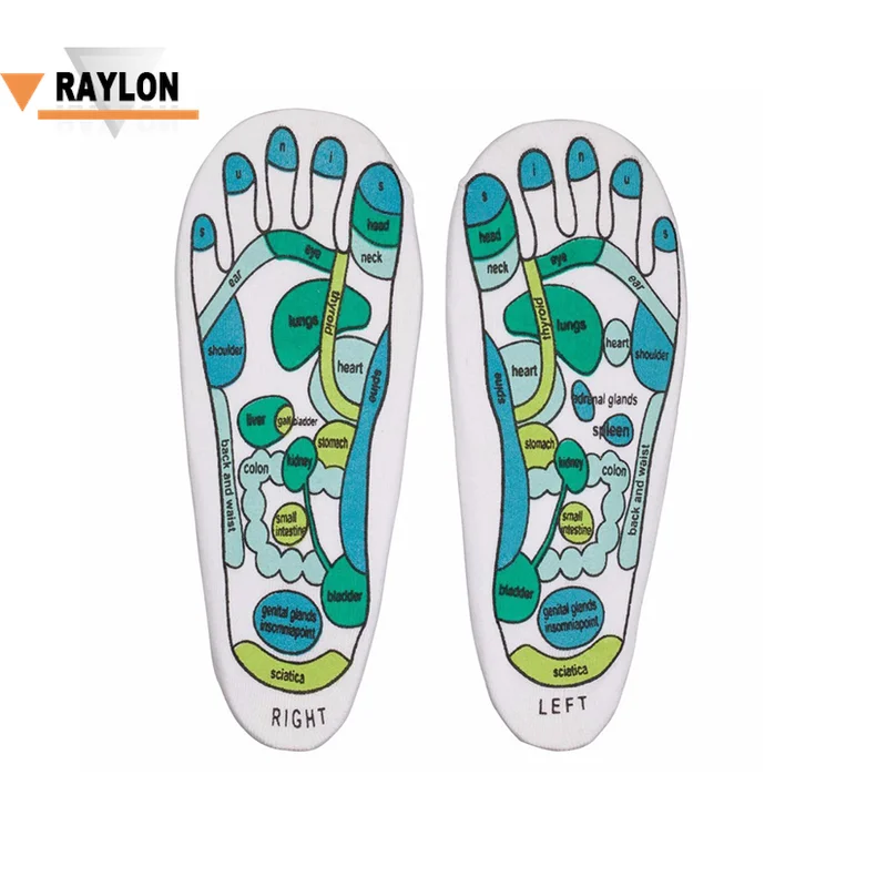 RL-1583 носки для акупунктуры, рефлексологические носки, массажные носки для ног с подогревом