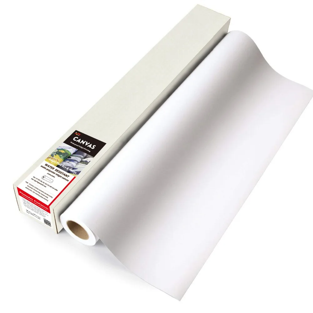 Waterproof  polyester blank stretch canvas roll for art painting
