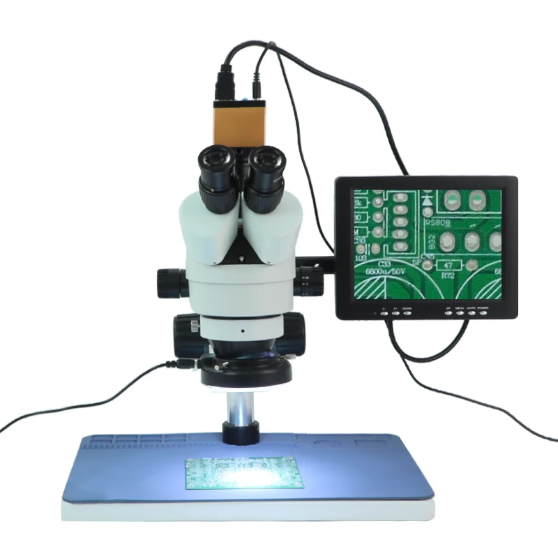  kailiwei 14MP hdmi-compatible Camera Lcd for iPhone IC Repair High definition microscope Trinocular Stereo