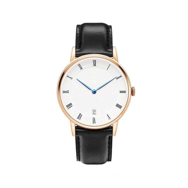 Шэньчжэнь завод простой стиль Матовый Белый Уход за кожей лица кварцевые Movt 5 ATM водонепроницаемый часы для мужчин наручные