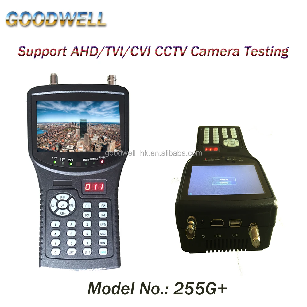 Прямая поставка с фабрики, Ручной цифровой спутниковый HD-видоискатель 4,3 дюйма, поддержка DVB-S/S2, тест на сигнал MPEG-2/4