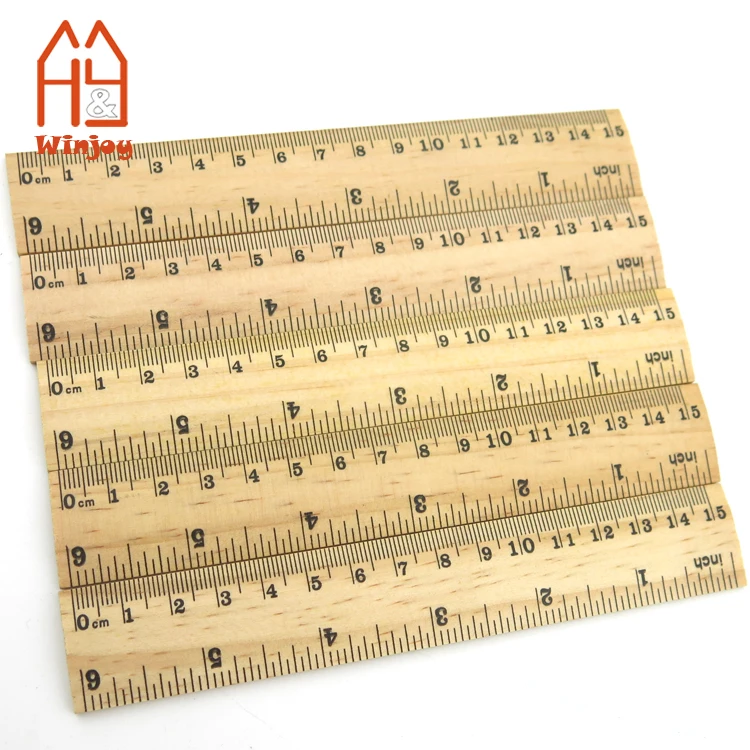 15 см двухсторонняя шкала измерительная доска деревянные линейки высоты для