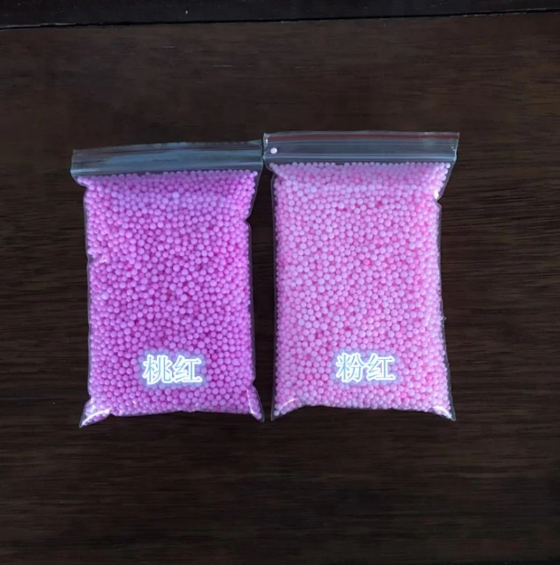 Rainbow Assorted Colors Mini Foam Balls Beads Styrofoam Filler Kids Funny Gift Manual DIY Decor Black color