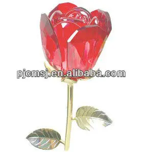 Proper price top quality Romantic crystal rose flower wedding favors valentines day gifts
