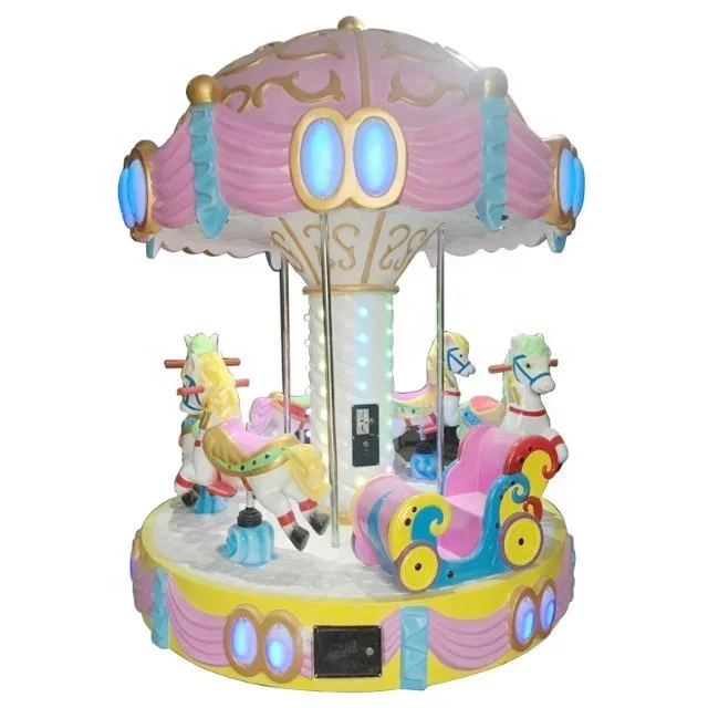 L230*W230*H280CM and 750W kids coin operated electric carousel horse for sale