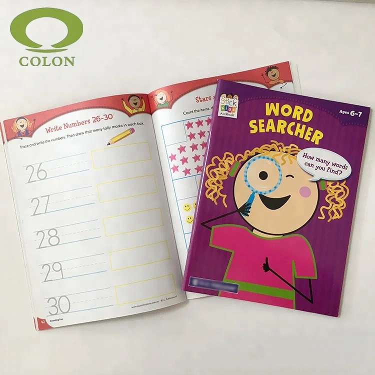 
Colon Customized Cheap Bulk Coloring Paperback Comic Softcover Text Book Printing 