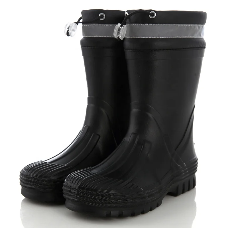 
Waterproof reflective heel kick brand name boots rubber boots for rain 