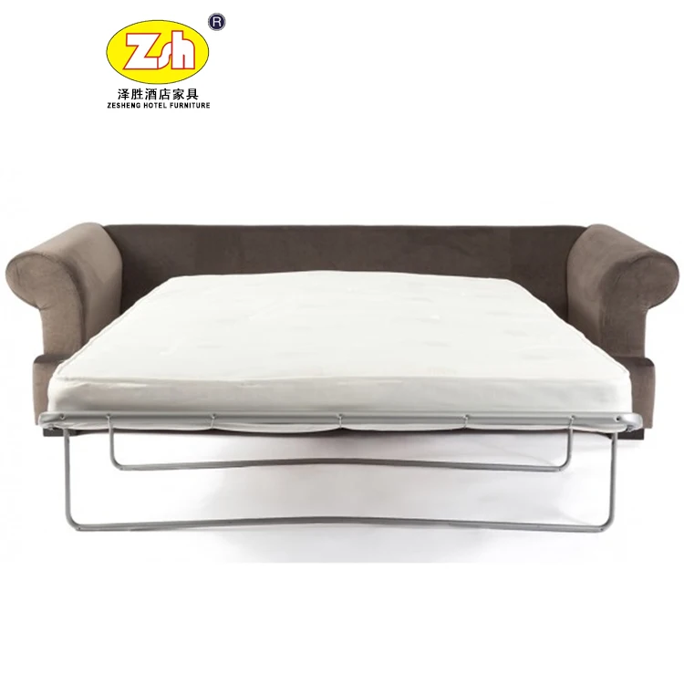 wooden fabric or leather hotel sleeper sofa ZH-SL006