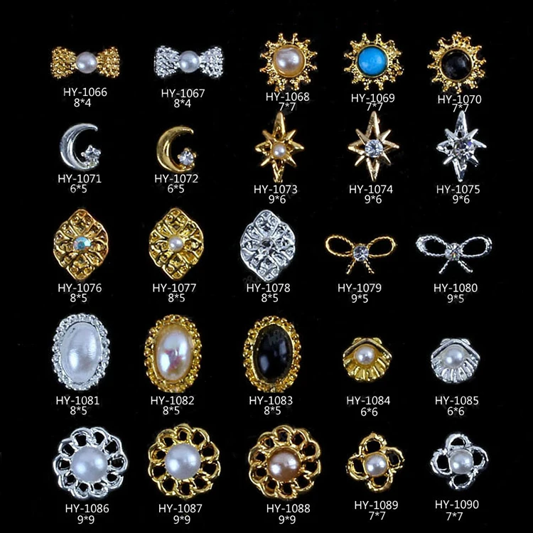 Free Shipping Factory Direct Sale 3d New Nail Alloy Charm Colorful Rhinestone Nail Art 2017