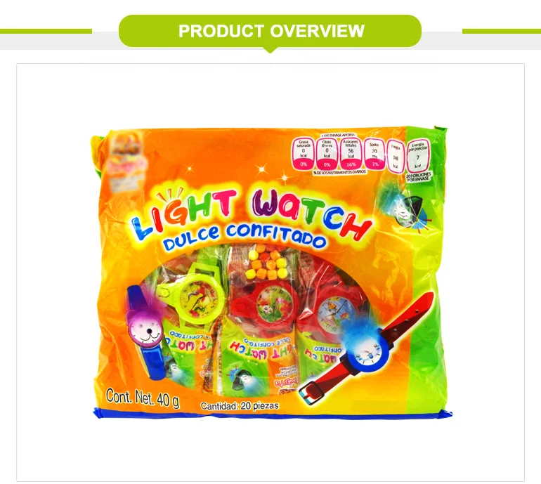Watch toy candy toys with fruity pressed candy