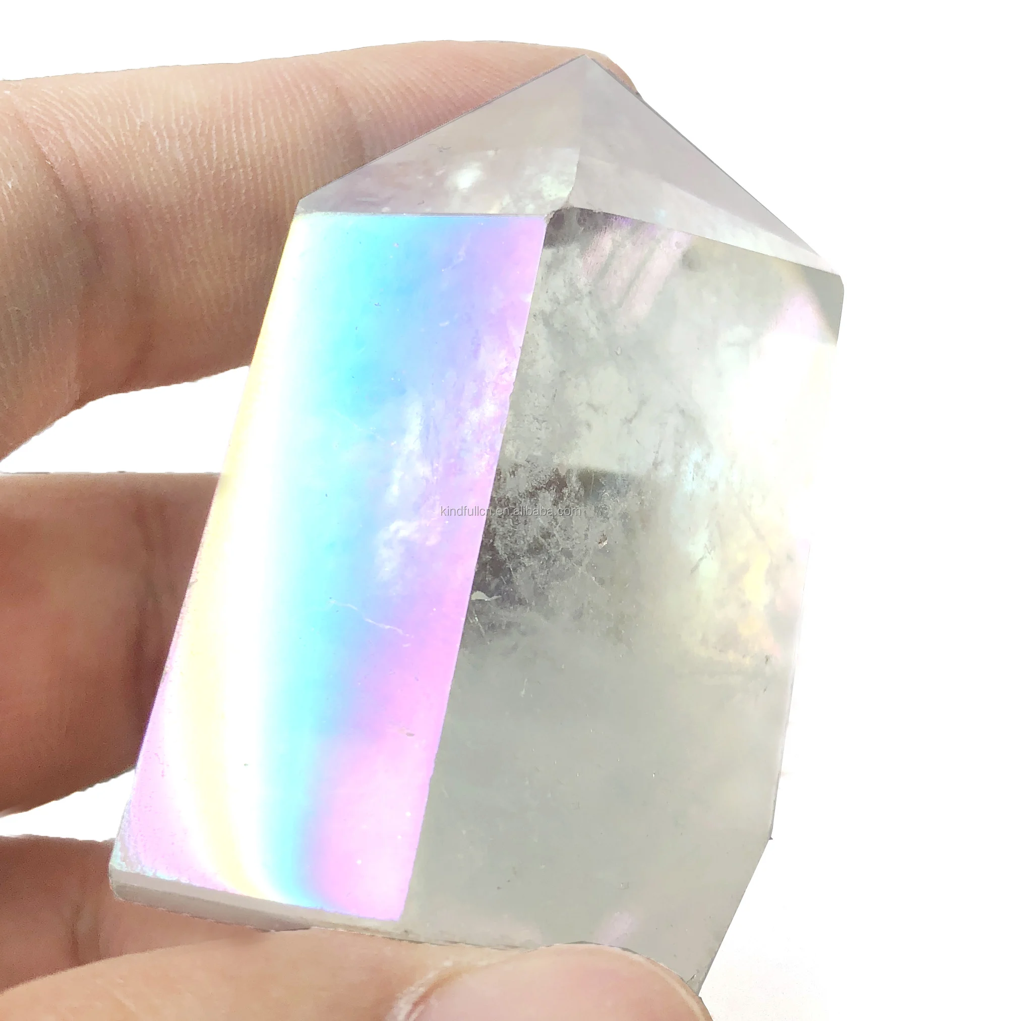 
Manufacturer direct bulk sale natural angel aura clear quartz point wand aura healing crystal point tower for decoration 