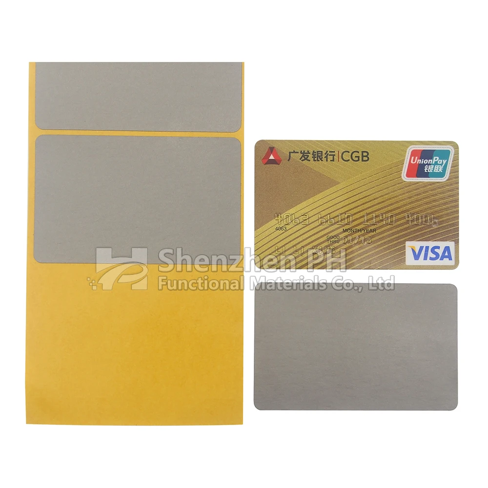 
Magnetic field shield material, magnetic shielding sheet for wireless phone charger 