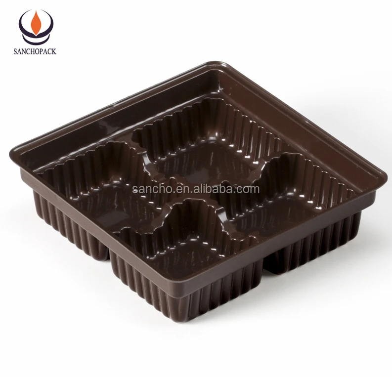 plastic thermoformed chocolate blister tray