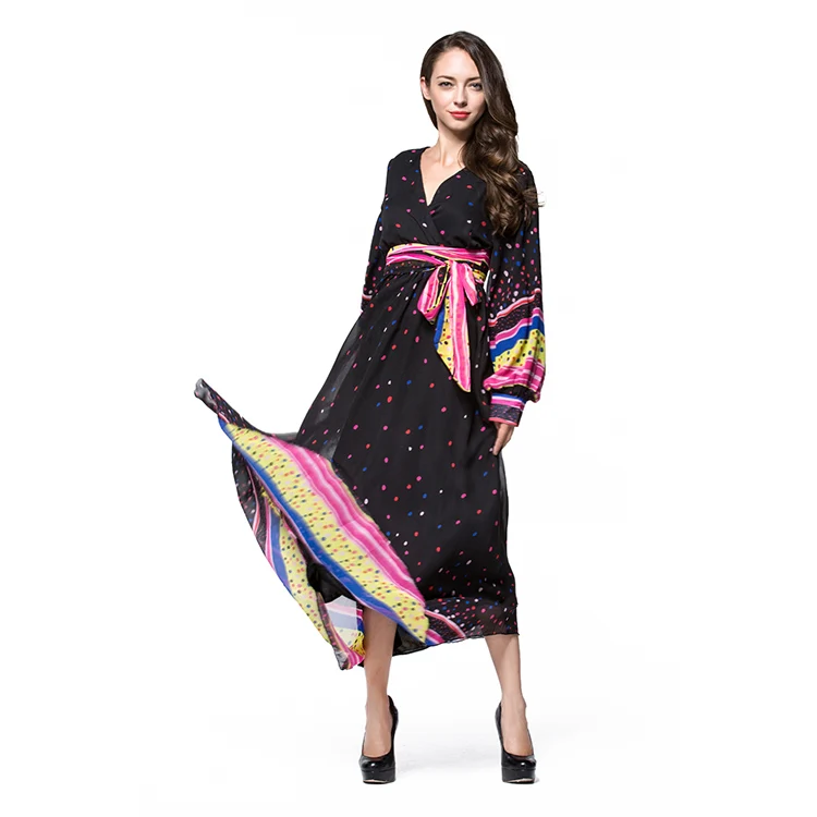 Черный Лин пикантные длинные женские макси платье