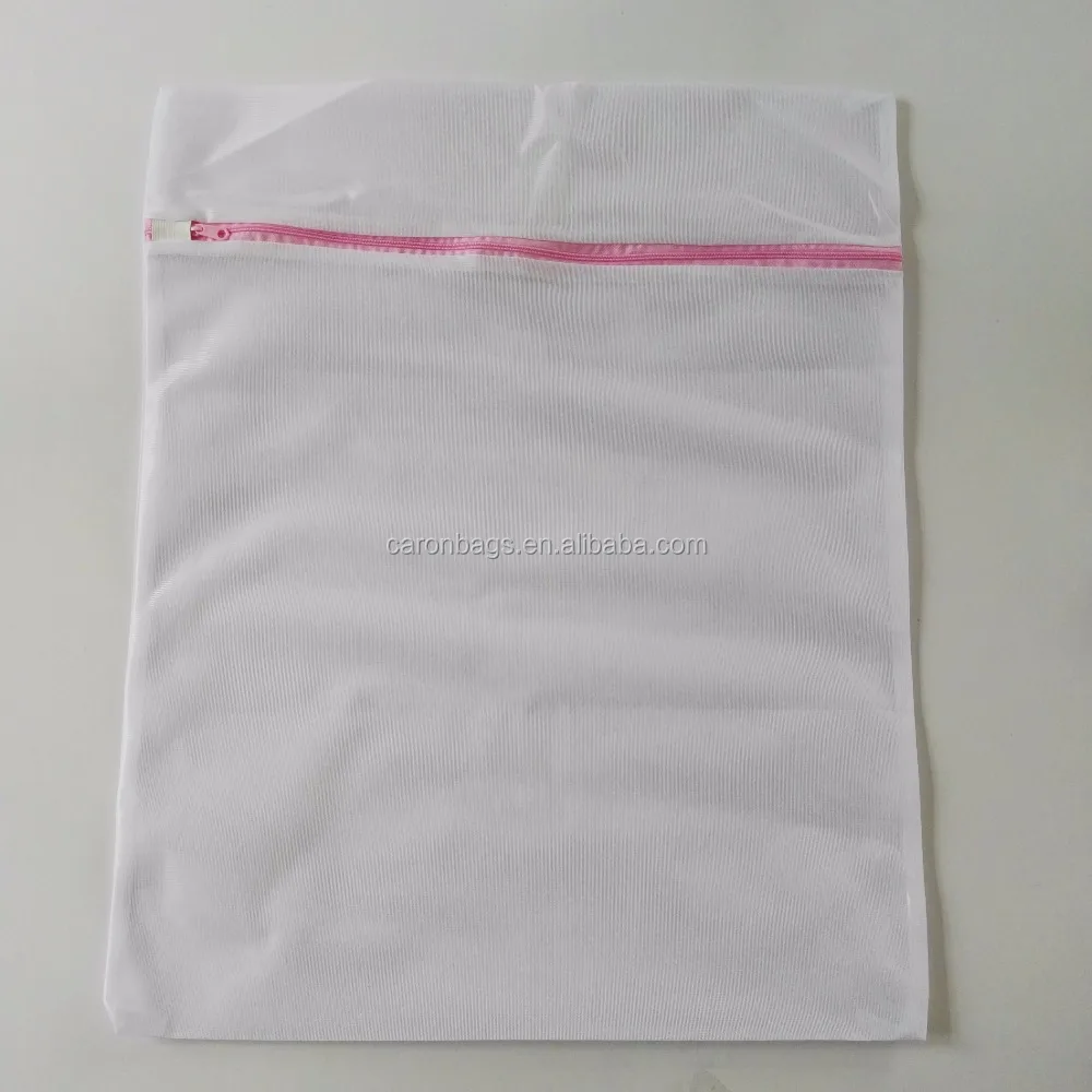 Delicate polyester fabrics zipper fine mesh laundry washing bag