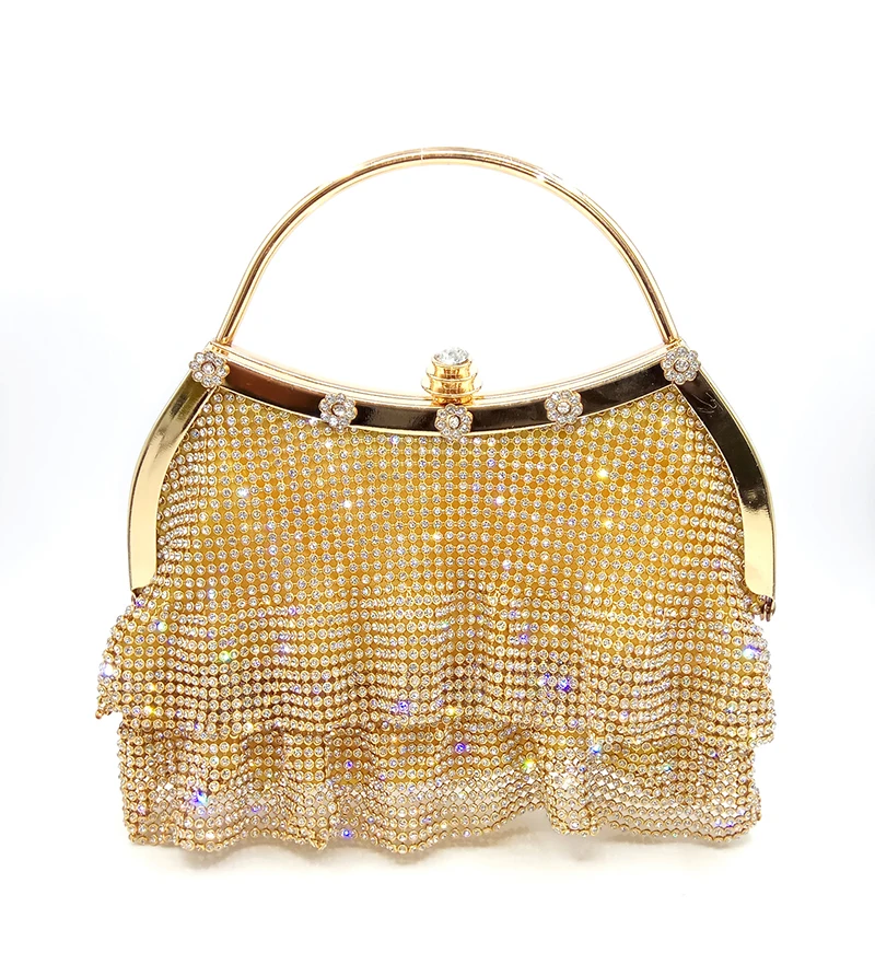 
Luxury ladies diamond tote bag evening dinner clutch bag 