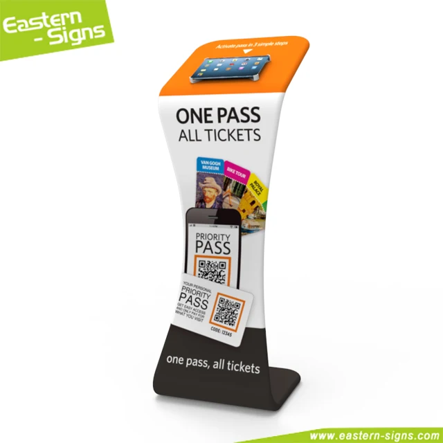 Aluminium Portable pop up Tablet PC kiosk