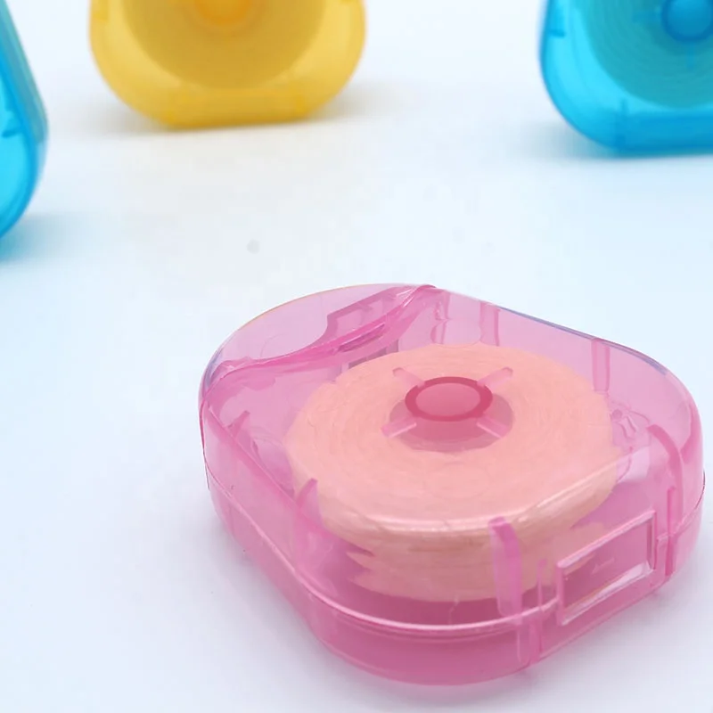 50m 100m waxed mint flavor dental floss dental flosser picker with trapezoidal box