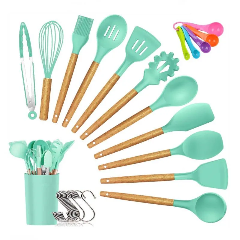 Hot-sale 11 Pcs Silicone Kitchen Cooking Utensils Set